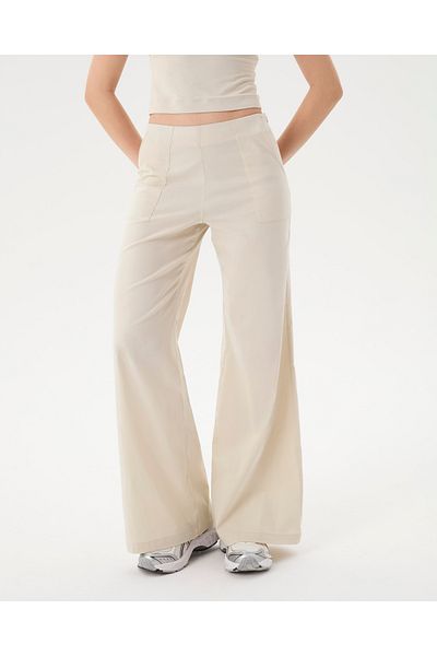 Ayma Active Cream Flare Trousers
