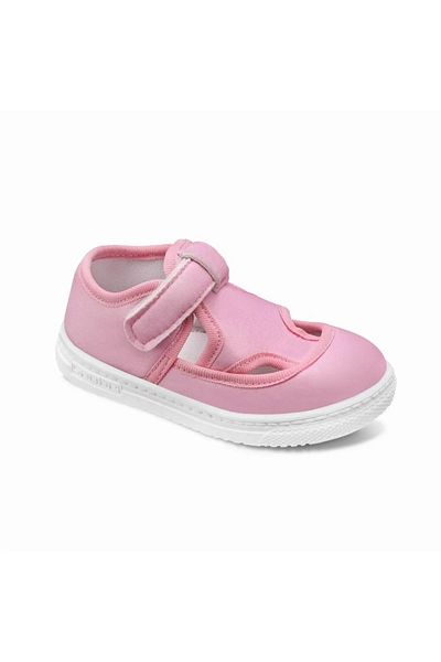 First Step Κοριτσίστικα πέδιλα καλοκαιρινά Velcro ροζ Velcro