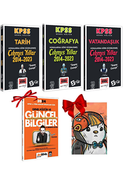 Yargı Yayınları 2024 KPSS GYGK 5Yüz Tarih Coğrafya Vatandaşlık Çıkmış Sorular...