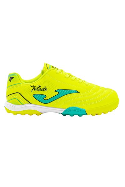 Joma Toledo Jr 2411 Tojw2411Tf Phosphor Yellow & Turquoise Kids Carpet Field Shoes