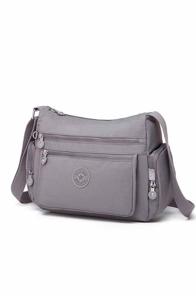SMART BAGS Geantă crossbody pentru femei Smartbags Crinkle Fabric 1115 Gri