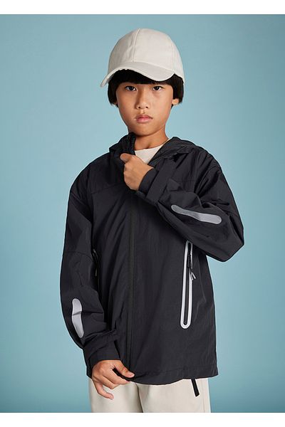 MAYORAL 6493 Boy's Black Raincoat