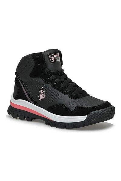 U.S. Polo Assn. Πόλο Ασν. Sagan HI WMN Μαύρο-Ροζ Γυναικείες Μπότες