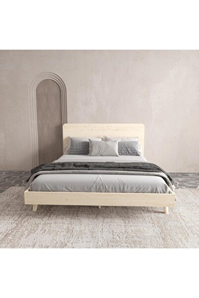 RENAZZO Soft Wood Ahşap Vernik Karyola | Kolay Kurulum