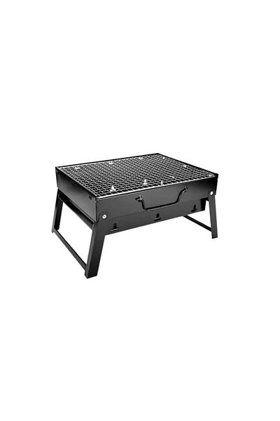 Depox Charcoal Grill, Portable, Stainless Steel, 35x26x20cm, Black