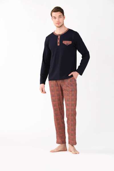 Yeniİnci 2-х частий комплект піжами для чоловіків з віскози