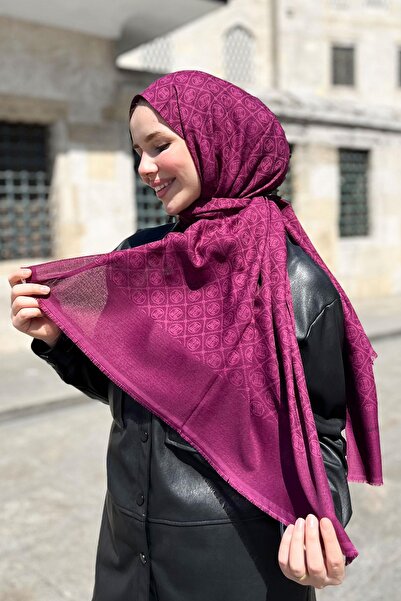 Pierre Cardin Elegans Monogram Şal - 1090700-994 - Fuşya