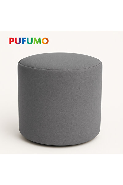 Pufumo Yuvarlak Ayak Ucu Pufu Gri