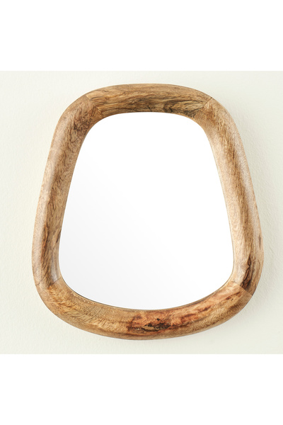Bella Maison Bade Mango Ağacı Ahşap Ayna Naturel (19,5x2,5x22 cm)