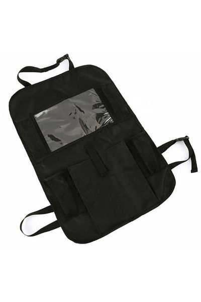 Empria Organizator pentru scaun auto pentru copii, protector pentru scaun auto, 6 buzunare, 60x42 cm, negru