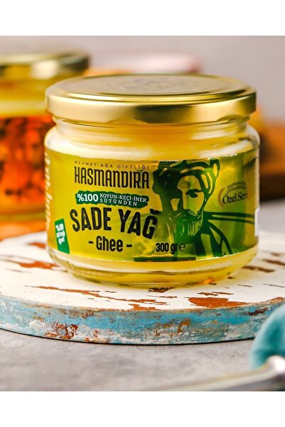Hasmandıra Ghee Sade Yağ Koyun Keçi Inek Kreması 300 gr