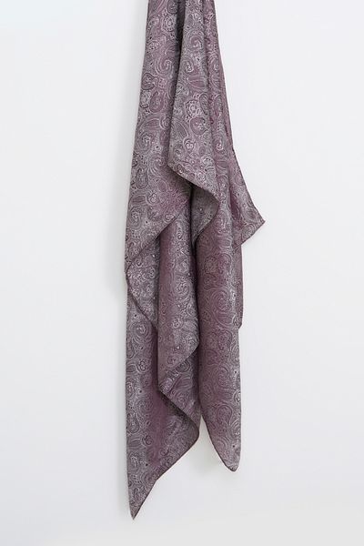 Mooncorn Moren Pattern Shine Line Σάλι Μωβ-Γκρι