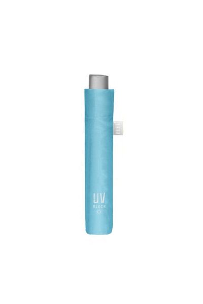 Perletti Extra slim umbrella, UV50+, Perletti, azure blue color