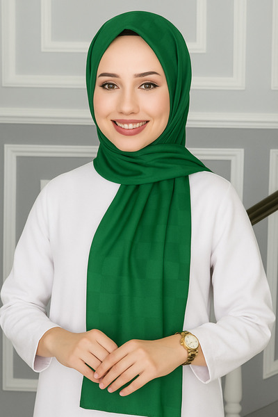 mim eşarp Emproyal Silver Jakar з візерунком Dama Шаль 75x190 см