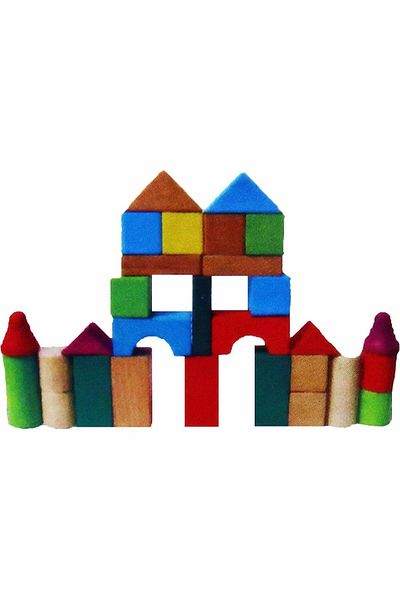 toysclub هاماها YD-121 مكعبات خشبية ملونة 30 قطعة