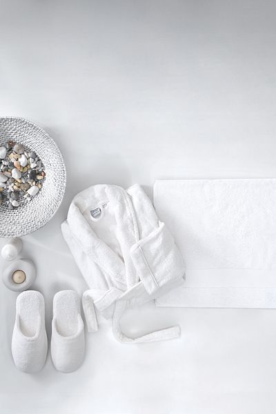 Yataş Essentials 3-Piece Bathroom Set | Slippers (39-41) - Ecru
