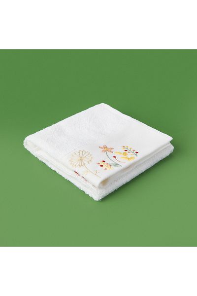 Evidea Soft Granny Summer Penna Hand Towel - Ecru - 30X50 cm