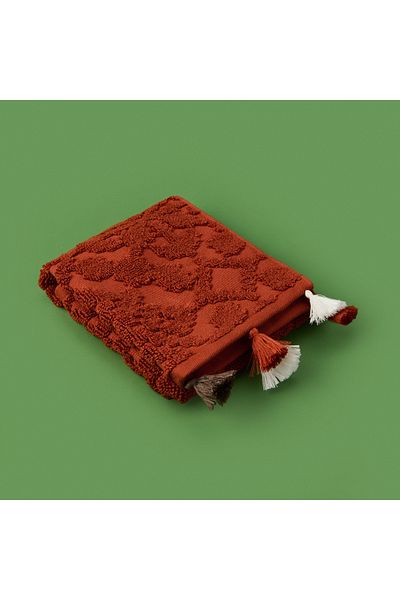 Evidea Soft Earthy Hues Juan Hand Towel - Burgundy - 30X50 cm