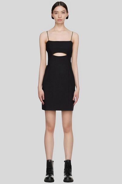 HUGO Women's Strappy Mini Dress Black