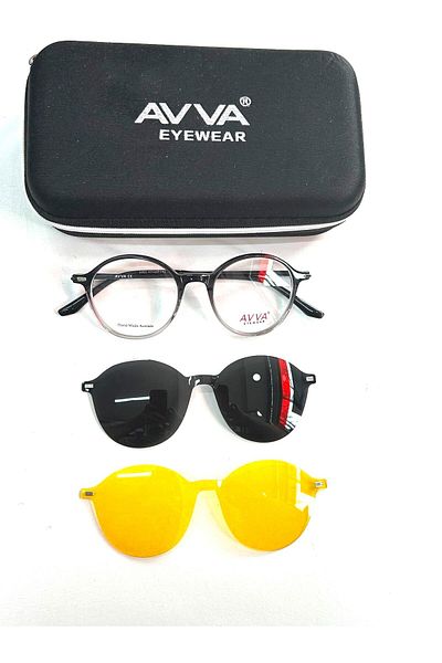 Avva 9365 C10 Polarized & Anti-Far Clip-On Unisex Sunglasses
