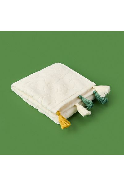 Evidea Soft Granny Summer Flos Hand Towel - Ecru - 30X50 cm