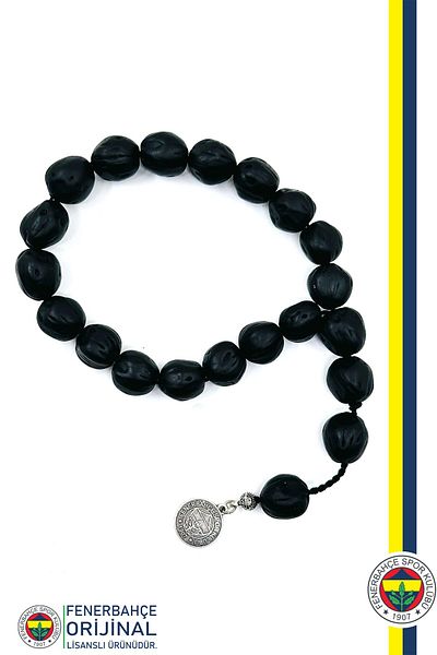 Fenerbahçe Original Licensed Fb Scented Andiz Natural Wooden Prayer Beads Black