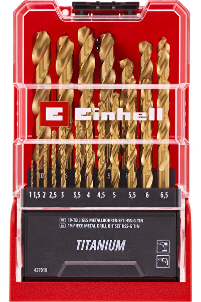 Einhell Orijinal 19 Parça Hss-g Metal Matkap Uç Seti - 49427019