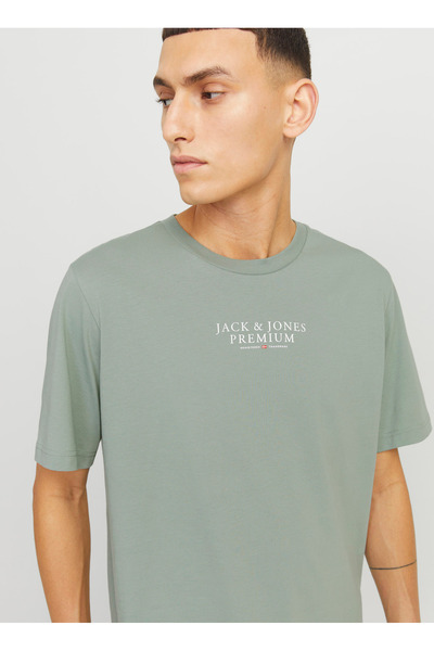 Jack & Jones Crew Neck Green Men's T-Shirt 12217167_Jprbluarchie Ss Tee Crew N