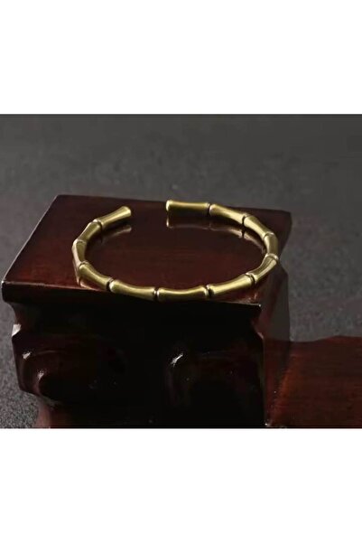 Alsade Bakır Alaşım Bambu Tarz Kore Stil Bilezik Bileklik