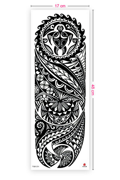BP Tattoo Maori Kol Dövmesi Kol Kaplama Tribal Dövme Tattoo