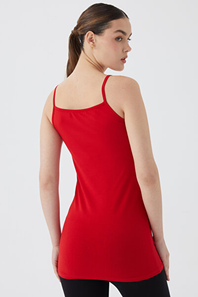 Almila Rope Strap Compact Cotton Elastane Long Women's Undershirt 2025-Rope Strap Cotton Lycra Long Women's Undershirt 202