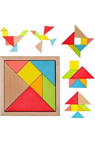 toysclub هاماها HMH-154 تانجرام كبير مكون من 7 قطع 19 سم × 19 سم