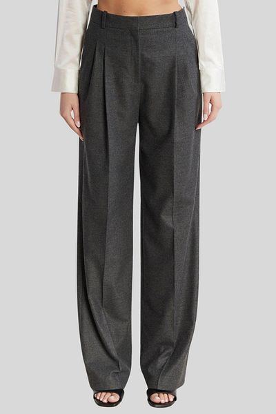 HUGO Regular Fit Women's Trousers Gray