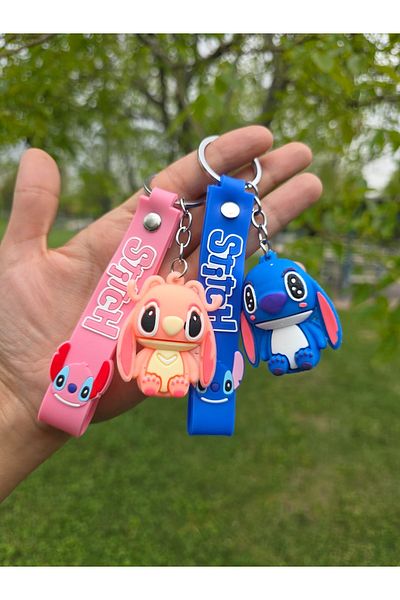 MODAM DENSTINY Disney Aloha Stitch Gold Plated Keychain