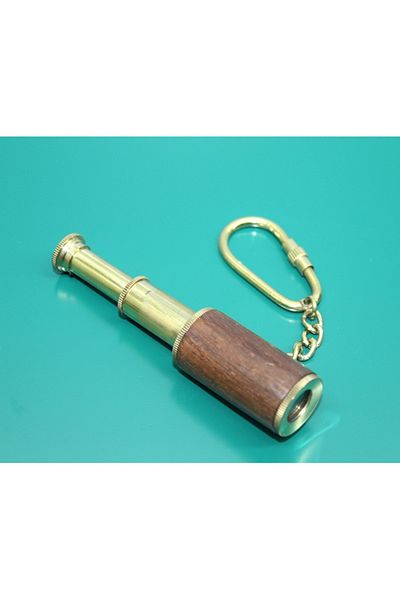 leyla sanat sanata yeni bir bakış açısı Brass Binocular Keychain 24242438949