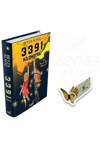 İndigo Kitap 33391 Kilometre(CİLTLİ)Özel Tasarım Kelebek Ayraç Hediye