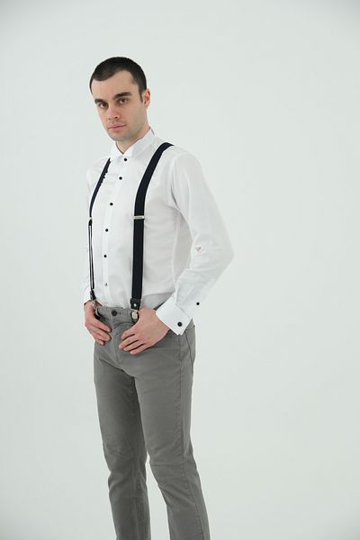 ELROZO Men's Leather Detailed Trouser Hanger