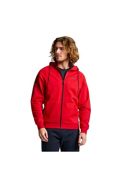 Slam Logo Fz Hoodie Men's Red Sweatshirt Men's Sweatshirt A106008S00