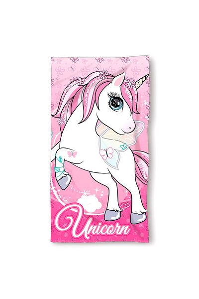 UNICORN Prosop de baie pentru copii, microfibra, 70x140 cm, multicolor, Unicorn