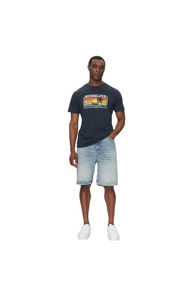 Quiksilver Sun Faded Men's Blue T-Shirt Men's T-Shirt Eqyzt08065