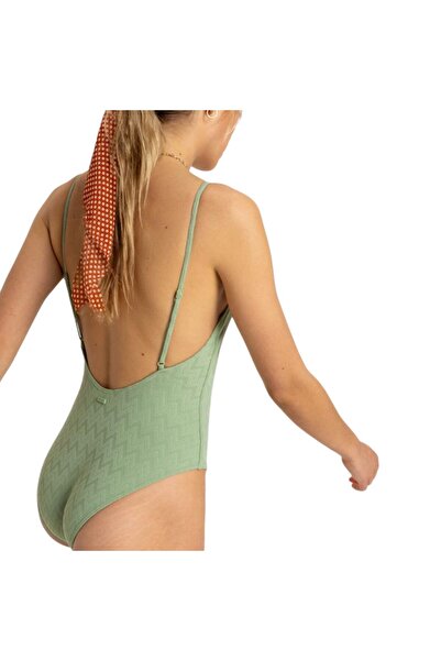 Roxy Current Coolness One Piece Damen-Badeanzug in Grün, DAMEN-BADEKLEIDUNG ERJX103706