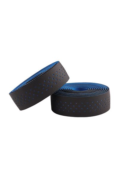 Choice Black Blue Bolany Road Bike Punch Handlebar Tape Wrap Shockproof Anti-slip With Adhesive Back With B