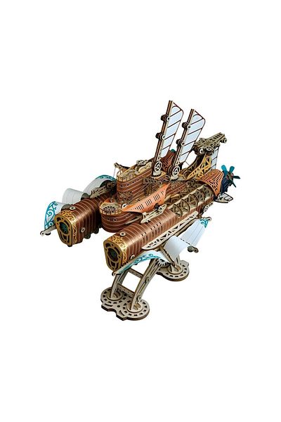 ROKR 3D Puzzle, 20,000 Leagues Under the Sea Ship, Copper, HC, Wood, 396 Pieces