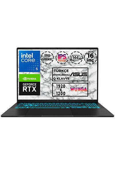 ASUS Vivobook 16 Core 5 210H 16GB 1TB SSD 6 GB RTX4050 144Hz 16" W11P Gaming ...