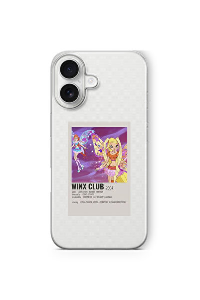 Space Star iPhone 16 Plus Uyumlu Winx Club Minimalist Poster Tasarım Baskılı ...