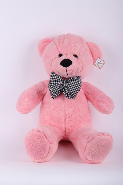 Junior Toys 90 Plush Teddy Bear with Bow Tie Domestic Production