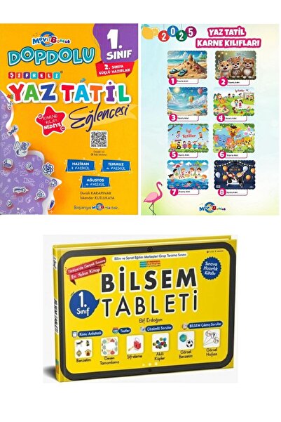 Mavi Boncuk 1.Sınıf Mavi Boncuk Dopdolu Yaz Tatil Kitabı - 1.Sınıf BİLSEM Tab...