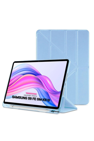 TEKNETSTORE Galaxy Tab S9 Fe/s10 Fe/S10 Lite 10.9 Kılıf Uyumlu Kalem Bölmeli Katlanabilir Standlı Koruyucu Kapak