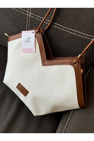 Moda Sekiz Geantă de mână și de umăr pentru femei cu accesorii cu detalii din paie
