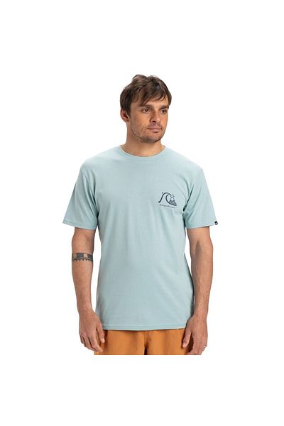 Quiksilver Evo Original Bs Men's Blue T-Shirt Men T-Shirt Eqyzt08039